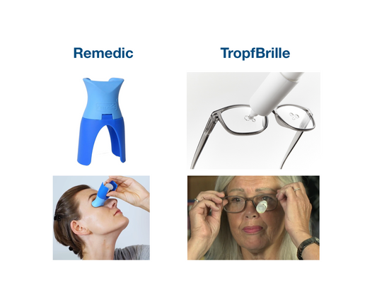 Vergelijk oogdruppel hulpmiddel DruppelBril en Remedic