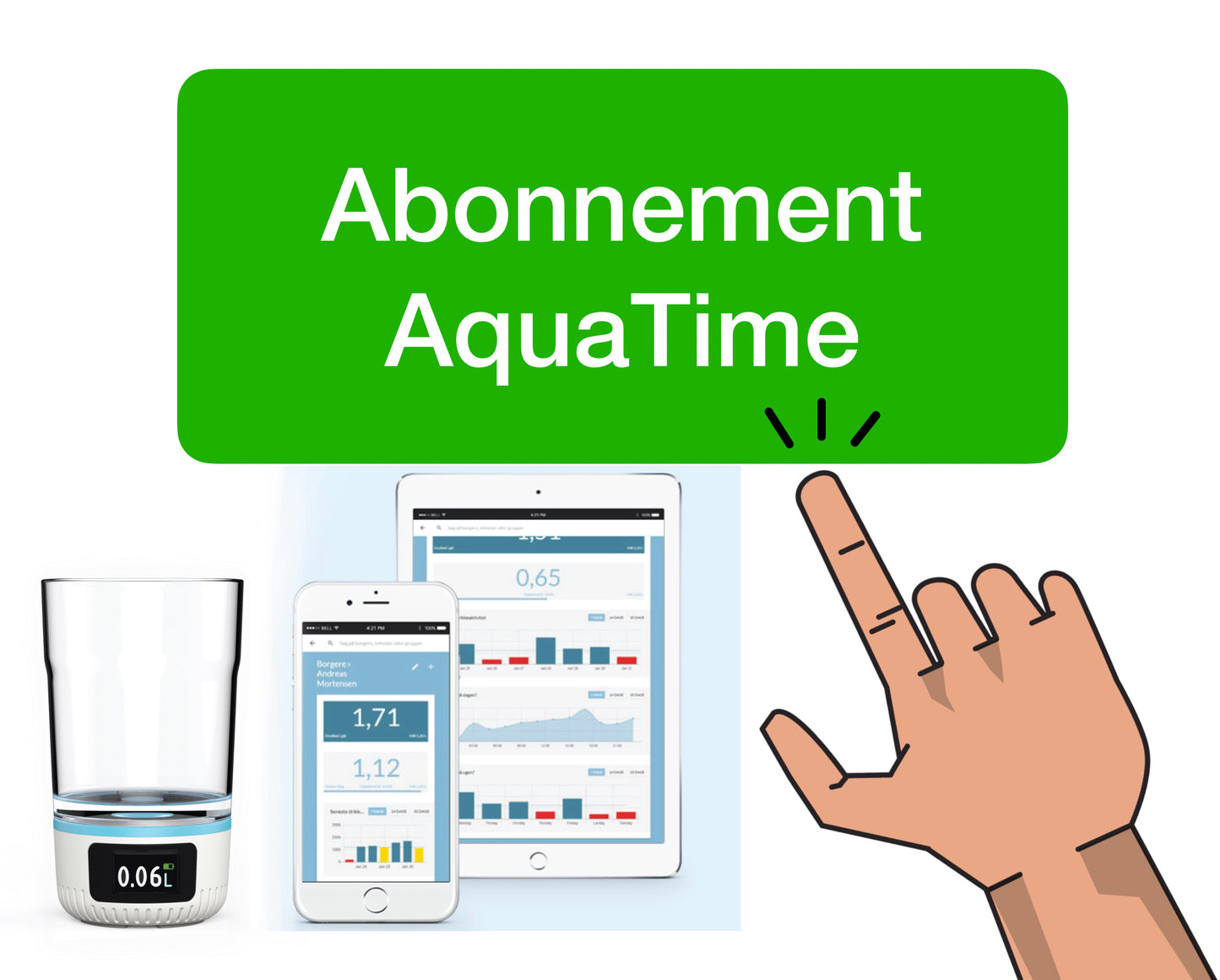 Abonnement AquaTime voor 12 maanden (prijs per maand en inclusief BTW)